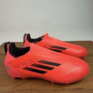 New Big Kids Adidas F50 League Laceless Firm Ground Soccer Cleats Shoes Size 1 K